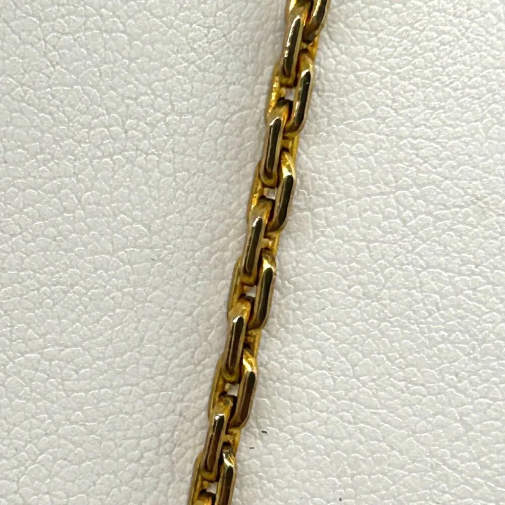 Tutankhamun Gold-tone Coin Pendant Necklace Egyptian Symbols & Greek Key Border - Picture 13 of 14